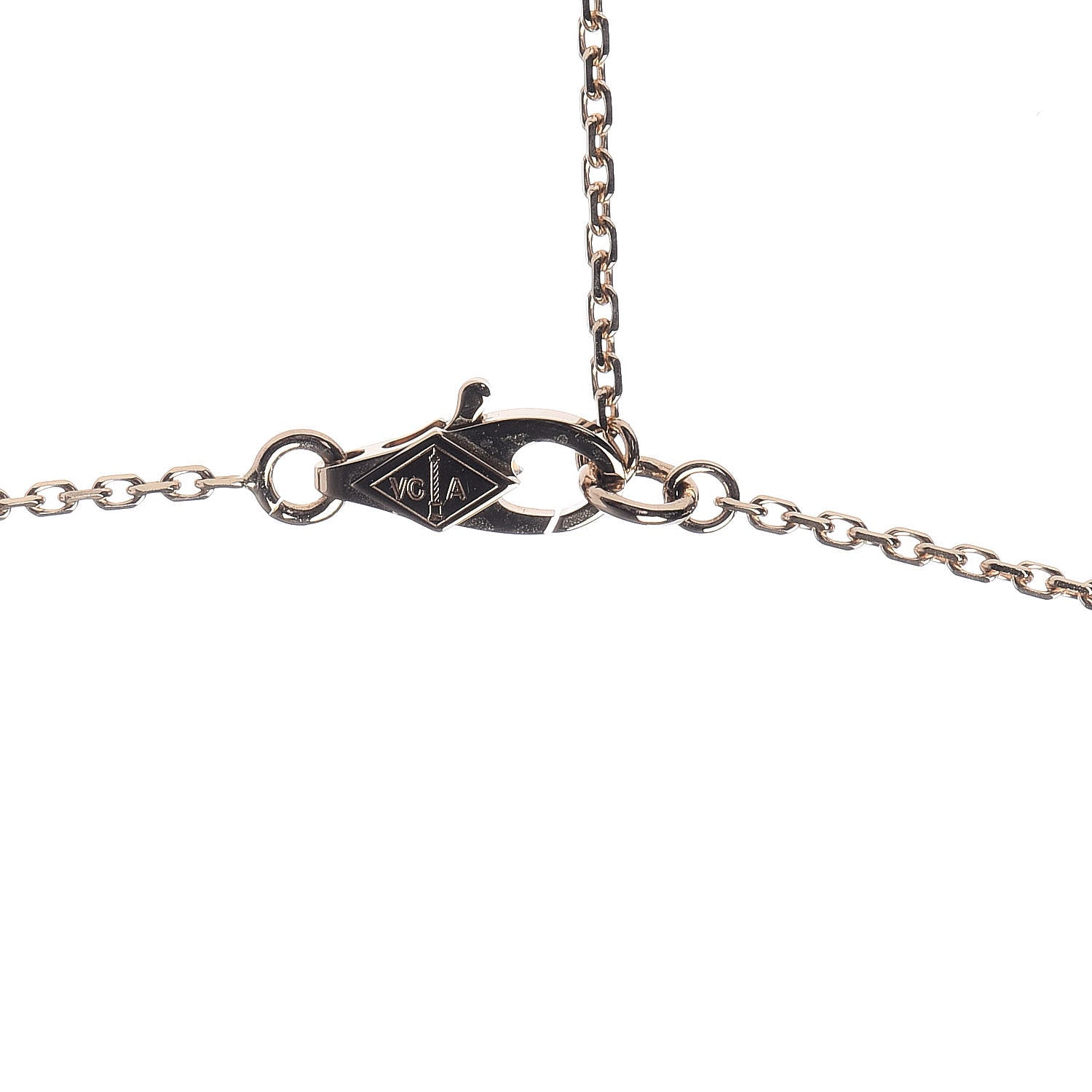 Van Cleef & Arpels 18K Yellow Gold Diamond Mini Frivole Pendant Necklace 6 of 9