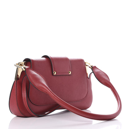 Prada Saffiano Lux Sidonie Shoulder Bag Fuoco 3 of 15