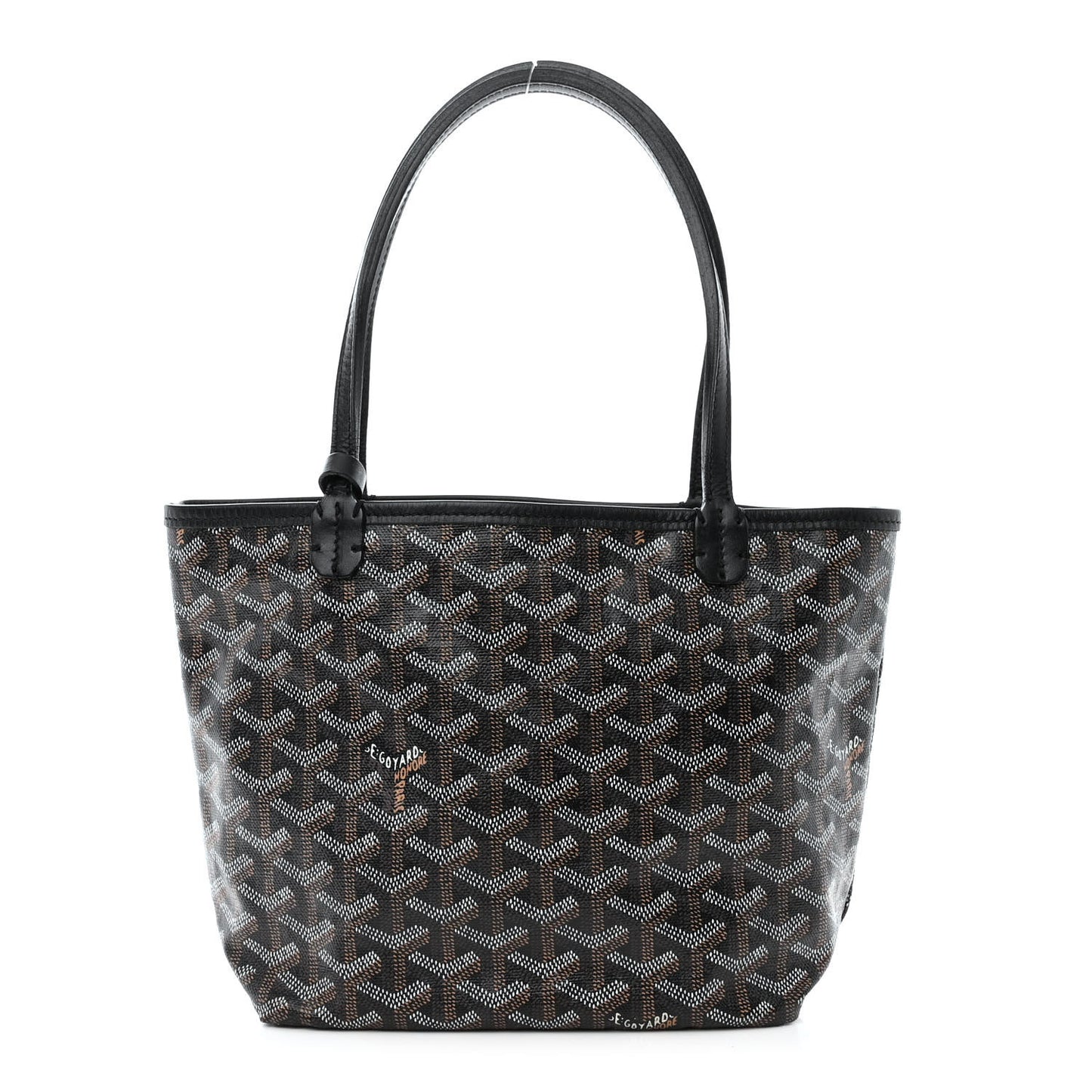 Goyardine Saint Louis Junior Jr PM Tote Black