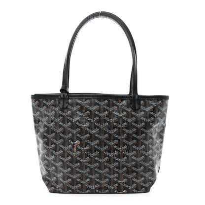 Goyard Goyardine Saint Louis Junior Jr PM Tote Black 3 of 12