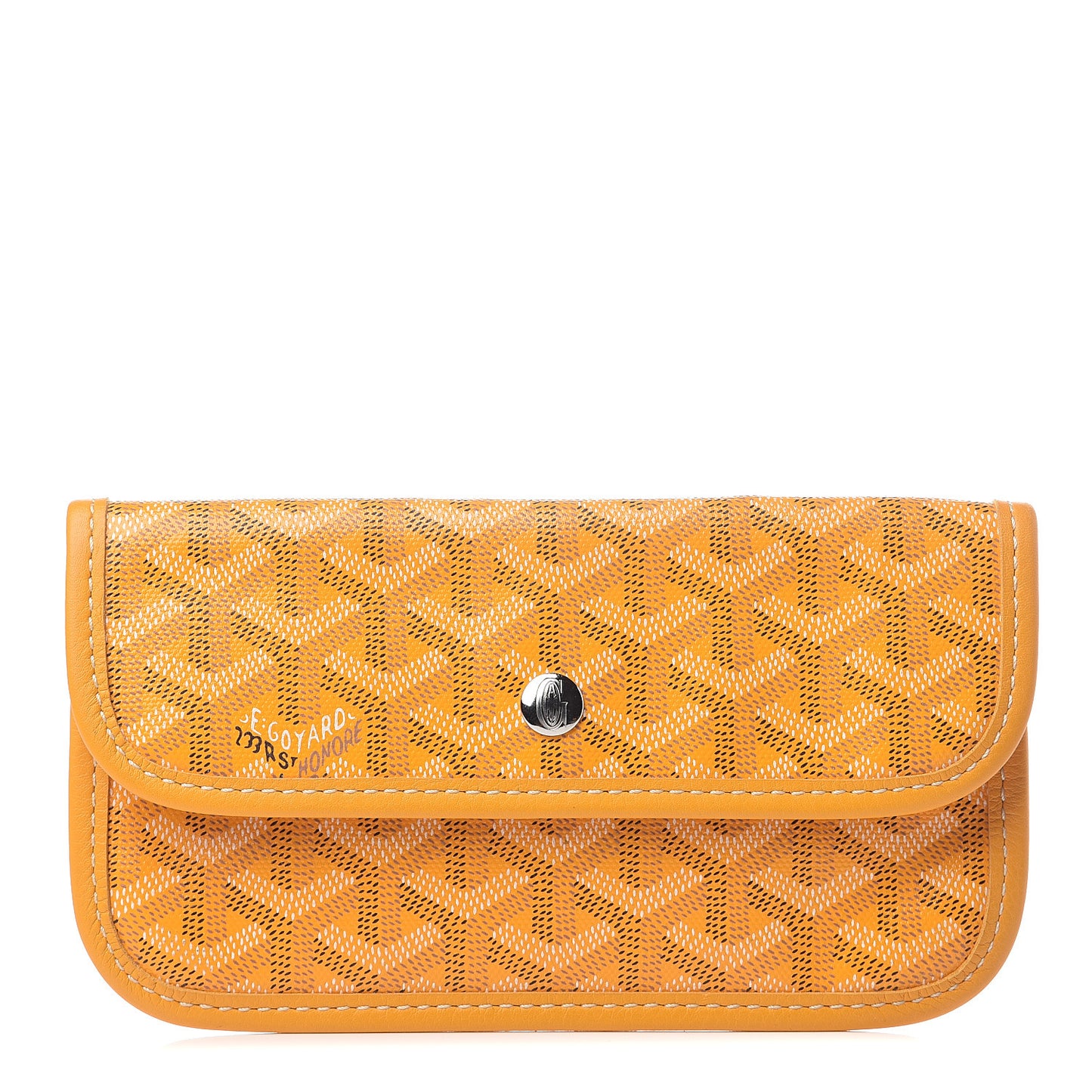 Goyardine Pouch Yellow