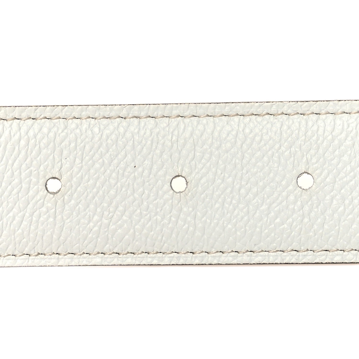 Hermes Epsom Swift 32mm Collier De Chien CDC Belt White Naturel 3 of 5