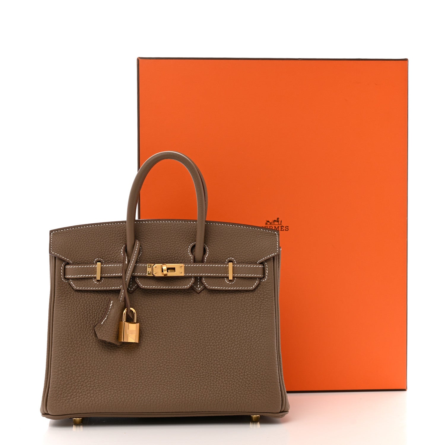 Hermes Togo Birkin 25 Etoupe 11 of 11