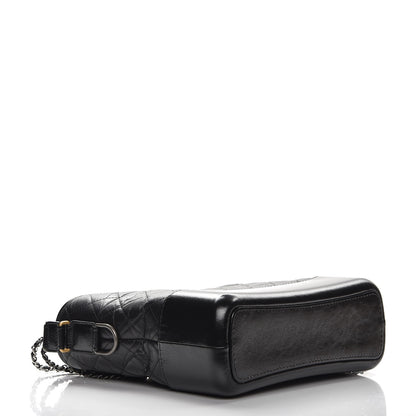 Chanel Aged Calfskin Quilted Medium Gabrielle Hobo Black 4 of 8