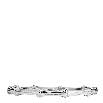 Tiffany Sterling Silver Nature Bamboo Bangle Bracelet 3 of 4