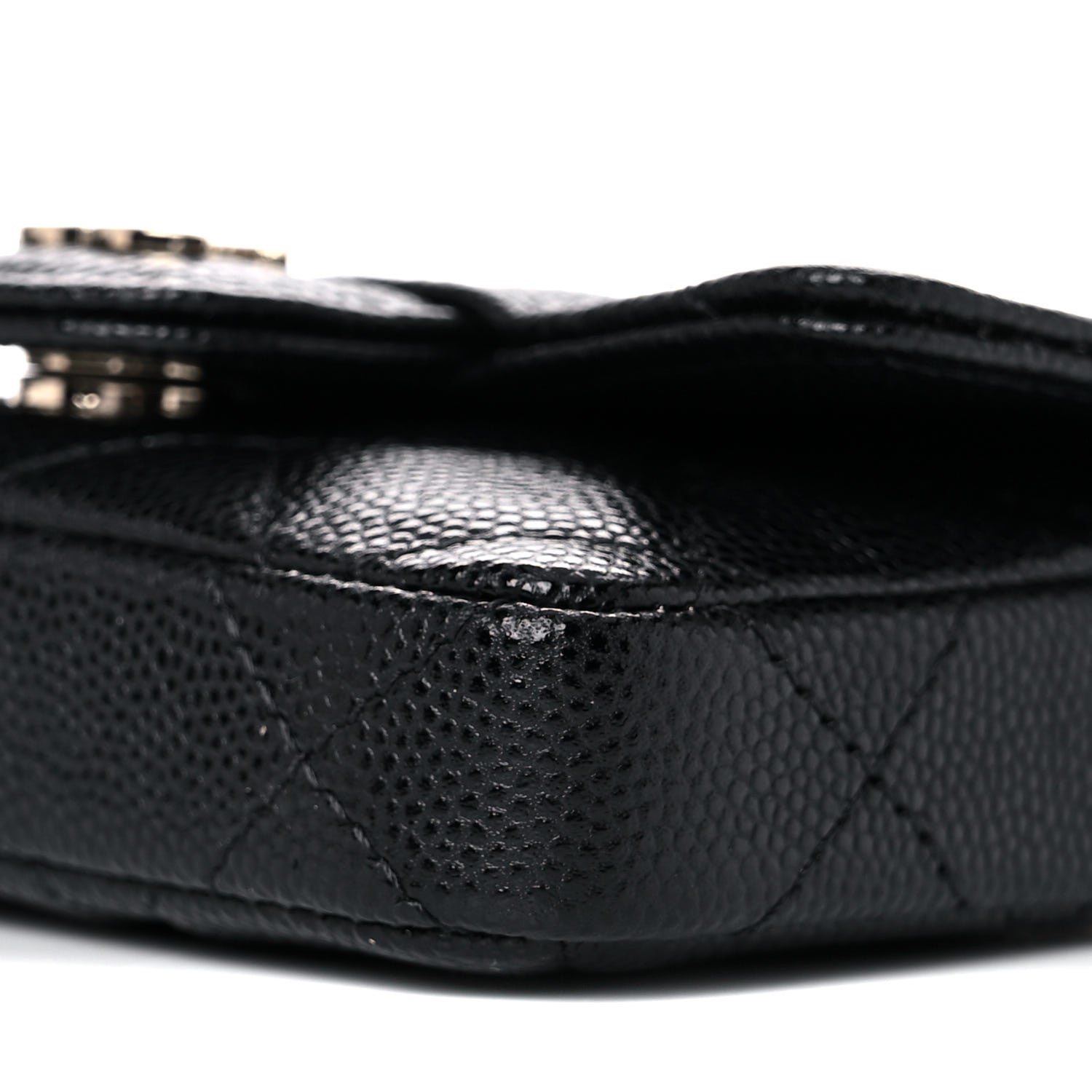 Chanel Caviar Quilted Mini Chain Belt Bag Black 10 of 12