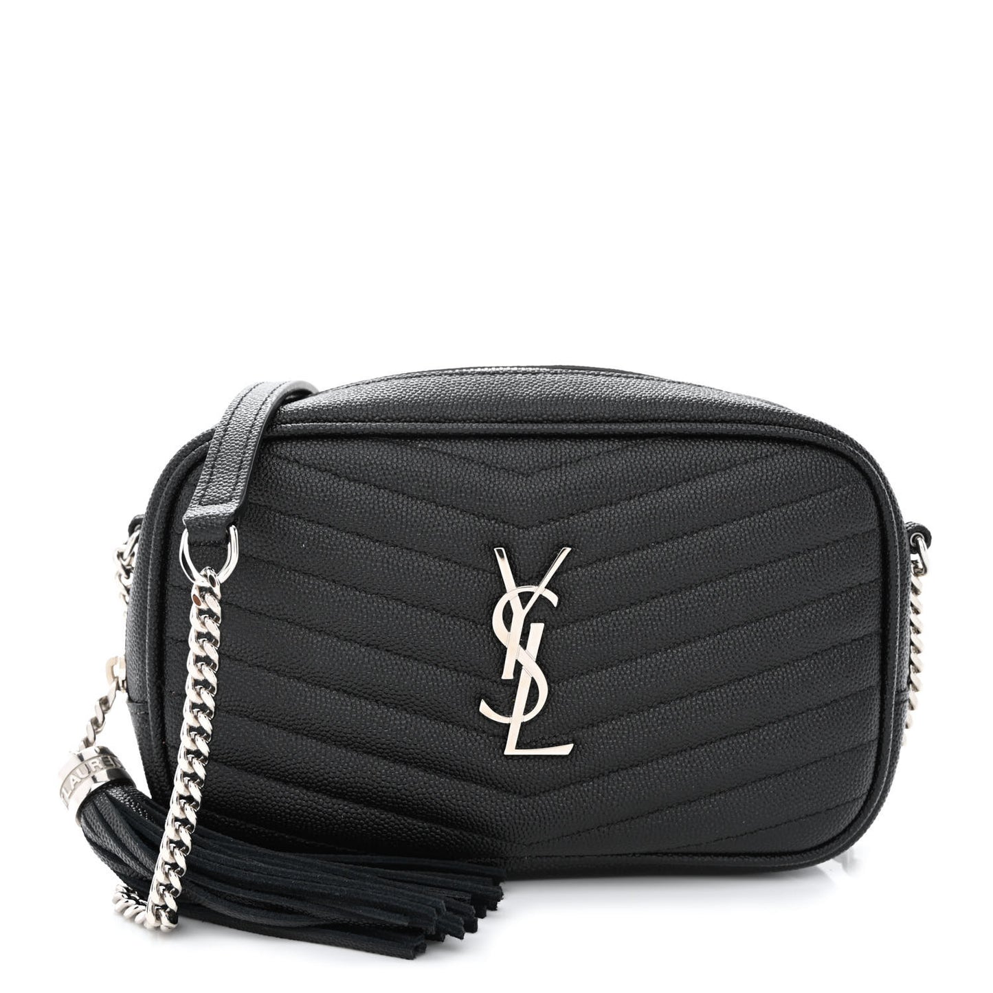 Grain De Poudre Matelasse Monogram Mini Lou Camera Bag Black