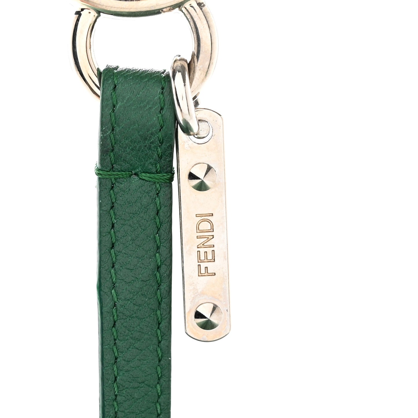 Fox Fur FF Reloaded Pom Pom Bag Charm Green Black