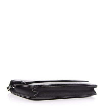 Chanel Caviar Sevruga Wallet On Chain WOC Black 4 of 11