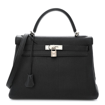 Hermes Togo Kelly Retourne 32 Black 1 of 14