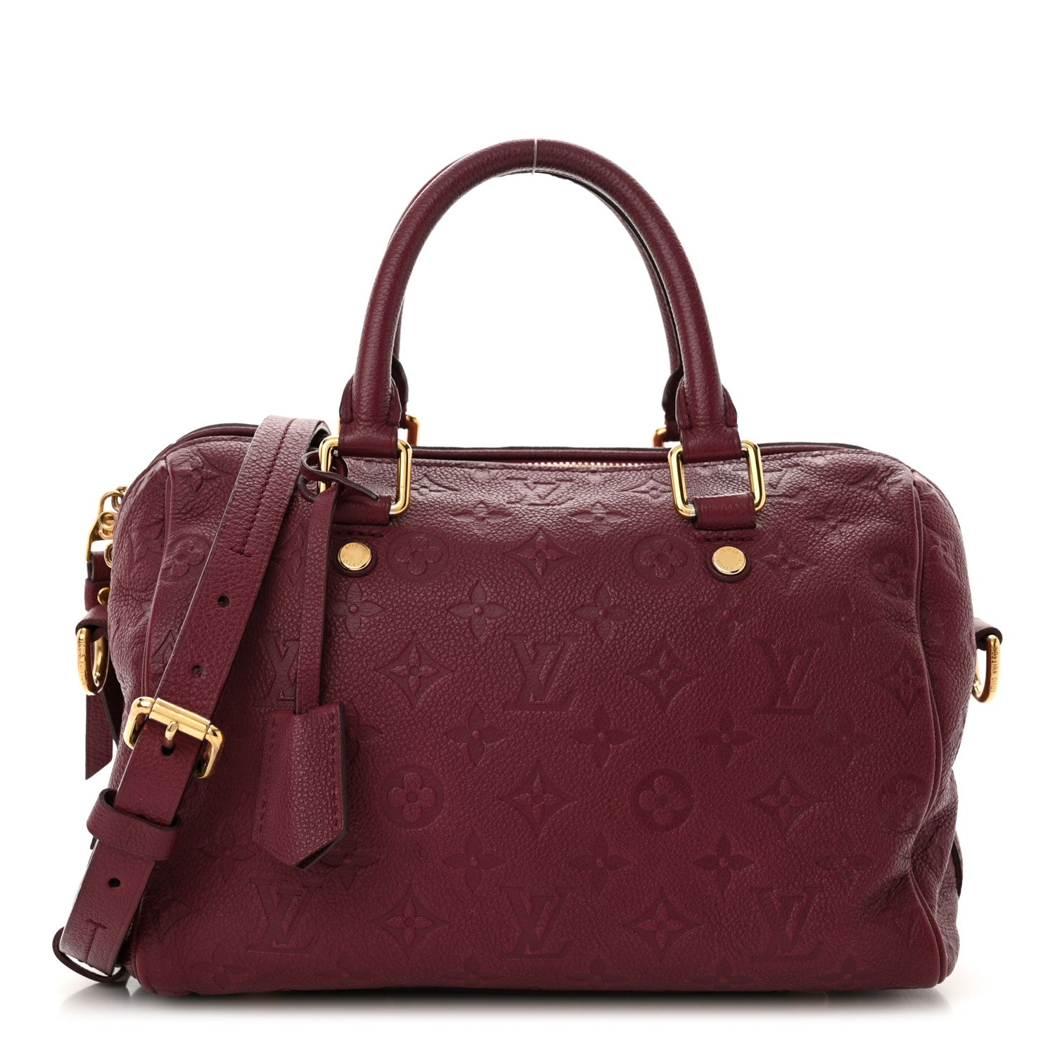 Louis Vuitton Empreinte Monogram Speedy Bandouliere 25 Wine 1 of 11