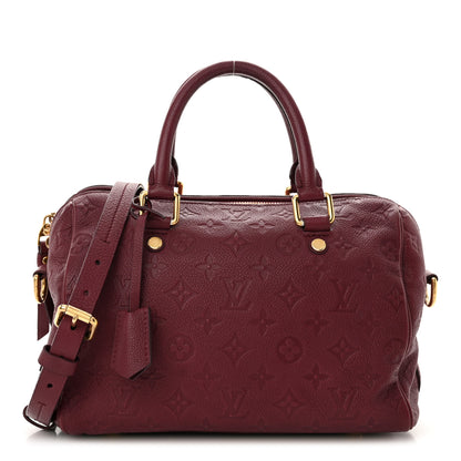 Louis Vuitton Empreinte Monogram Speedy Bandouliere 25 Wine 1 of 11
