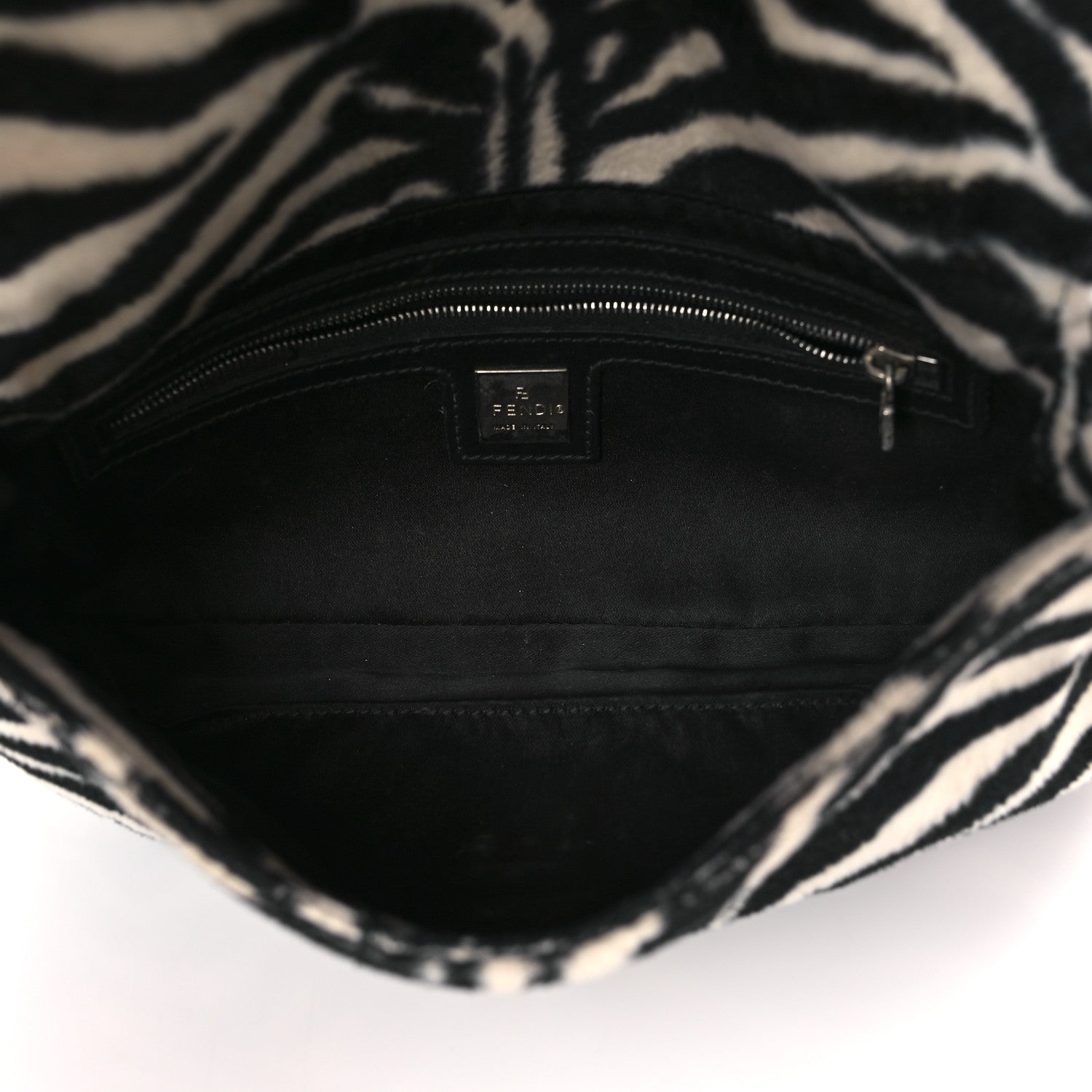 Fendi Zebra Print Baguette Black White 5 of 9