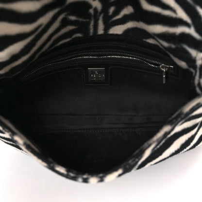 Fendi Zebra Print Baguette Black White 5 of 9