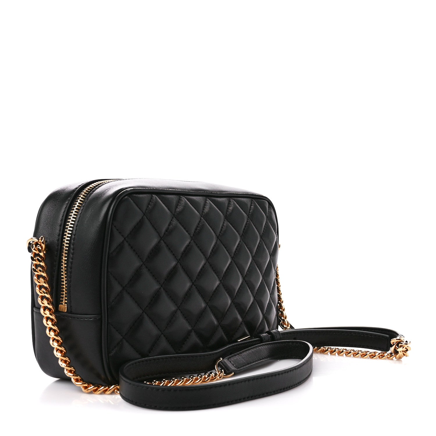 Versace Nappa Quilted Medium Medusa Camera Bag Black 3 of 10