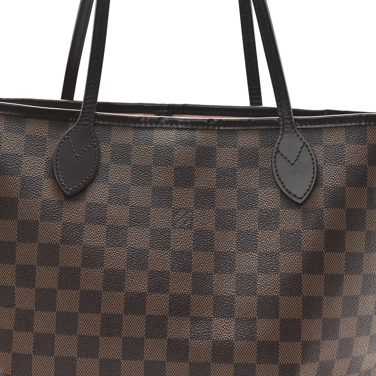 Louis Vuitton Damier Ebene Neo Neverfull MM Rose Ballerine 10 of 12