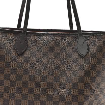 Louis Vuitton Damier Ebene Neo Neverfull MM Rose Ballerine 10 of 12