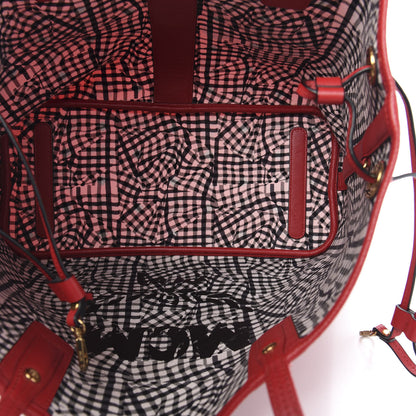 MCM Visetos Medium Liz Reversible Shopper Tote Ruby Red 5 of 20