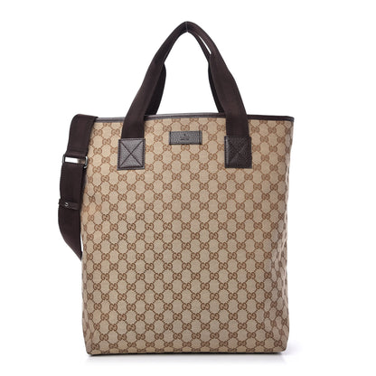 Louis Vuitton GUCCI GG Monogram Medium Handle Vertical Tote Brown 1 of 10
