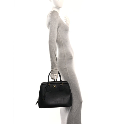 Prada Saffiano Lux Parabole Tote Black 2 of 10