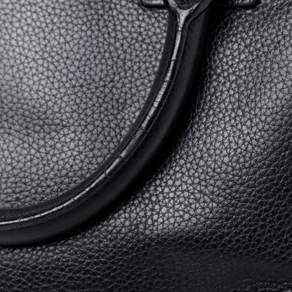 Loewe Grained Calfskin Cruz Tote Black 10 of 11