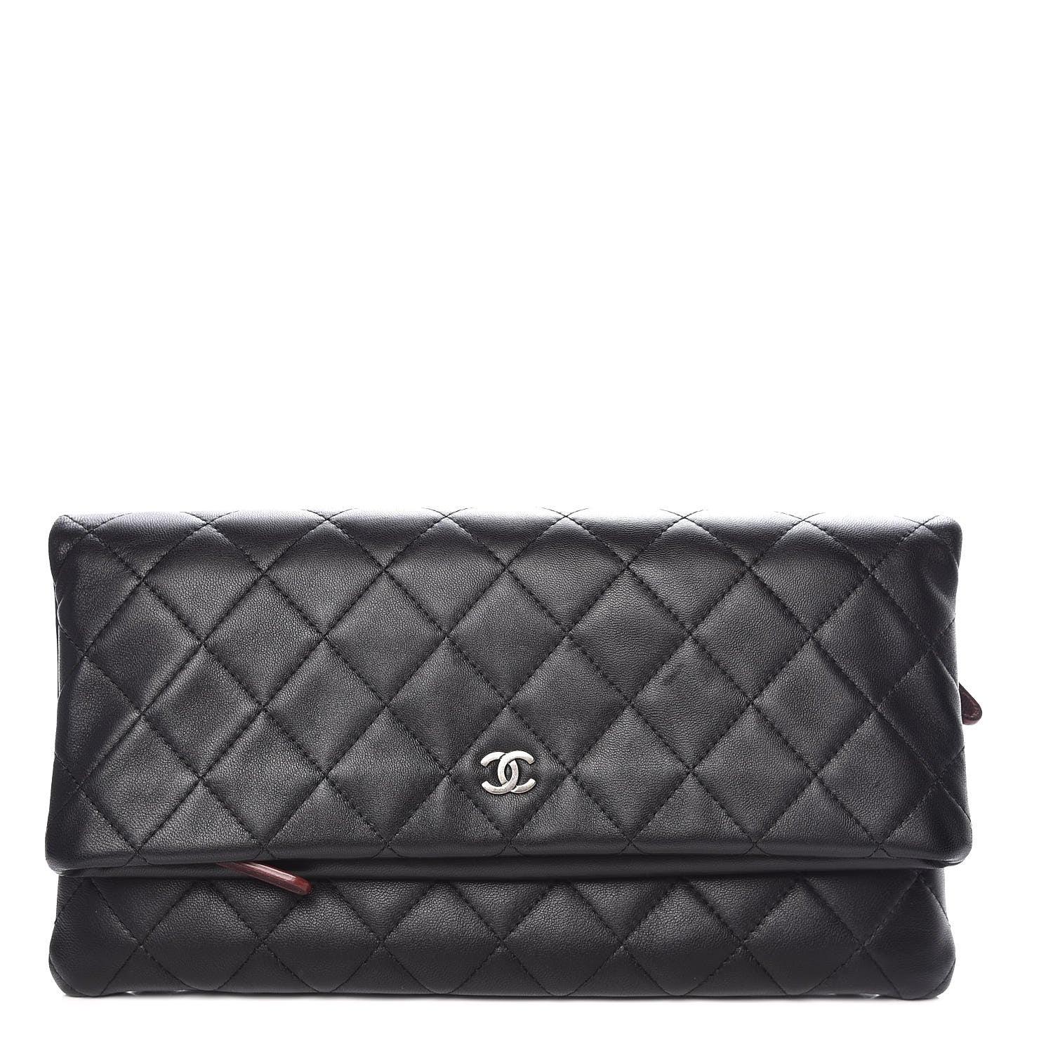 Chanel Lambskin Quilted CC Beauty Clutch Black 1 of 8