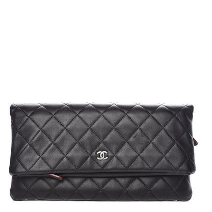 Chanel Lambskin Quilted CC Beauty Clutch Black 1 of 8