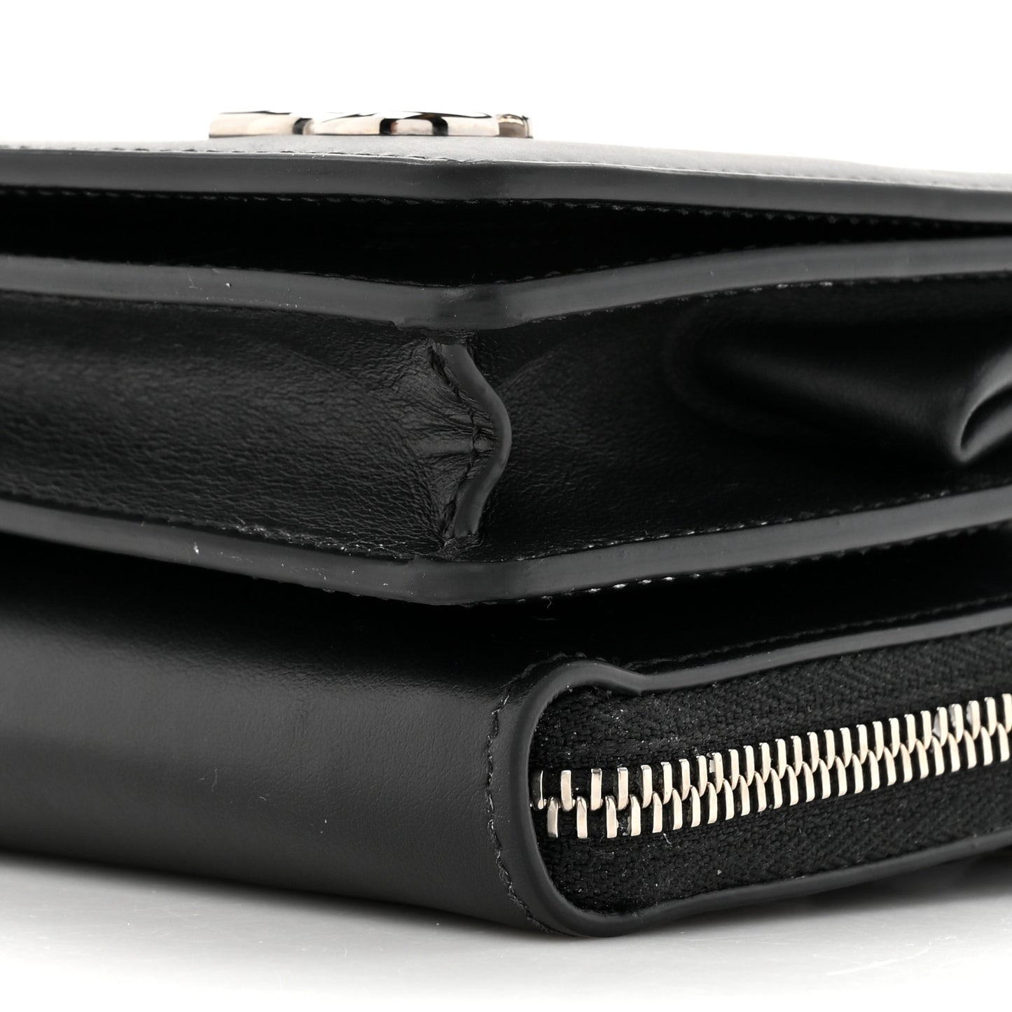 DOLCE GABBANA Calfskin DG Millennials Convertible Crossbody Black