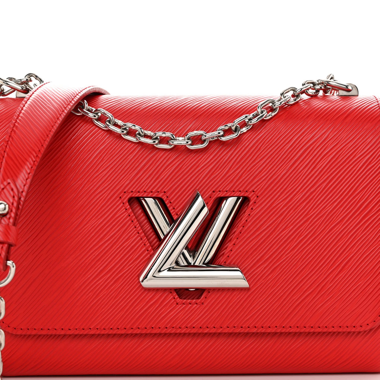 Epi Twist Shoulder Bag MM Coquelicot