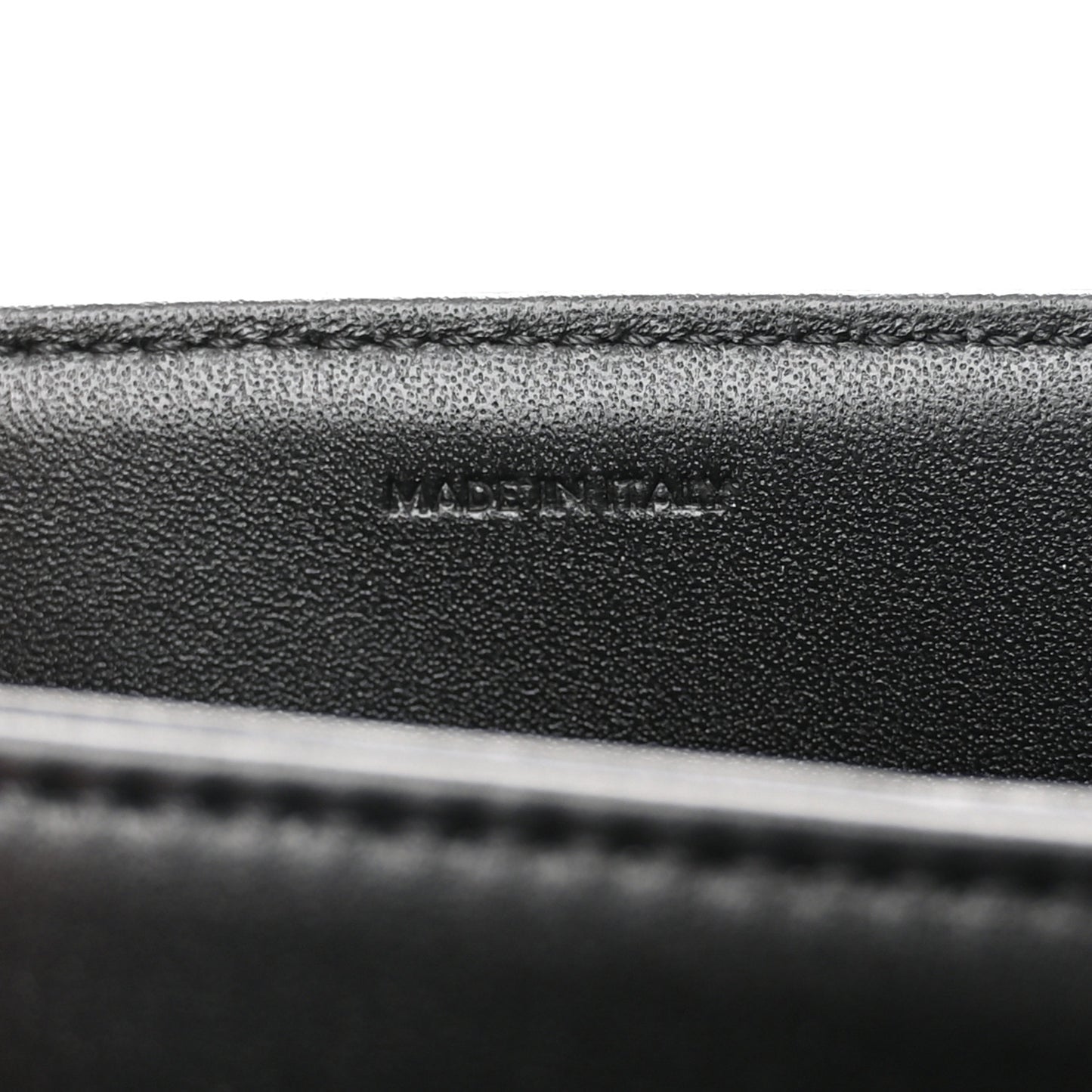 Shiny Calfskin Medium Triomphe Black