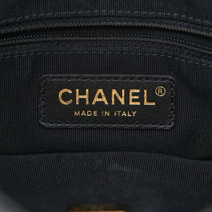 Chanel Calfskin Quilted Drawstring Bucket Bag Black 6 of 10