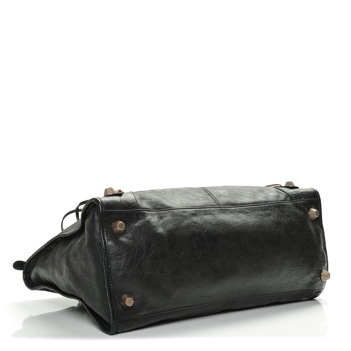 Agneau Giant 21 Rose Gold Hardware Work Black