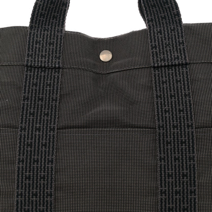Hermes Canvas Herline MM Tote Grey 7 of 11