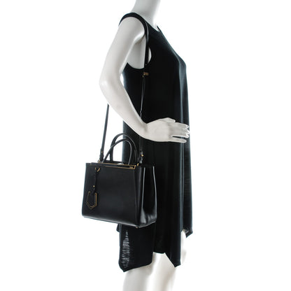 Fendi Vitello Elite Petite 2Jours Tote Black 2 of 7