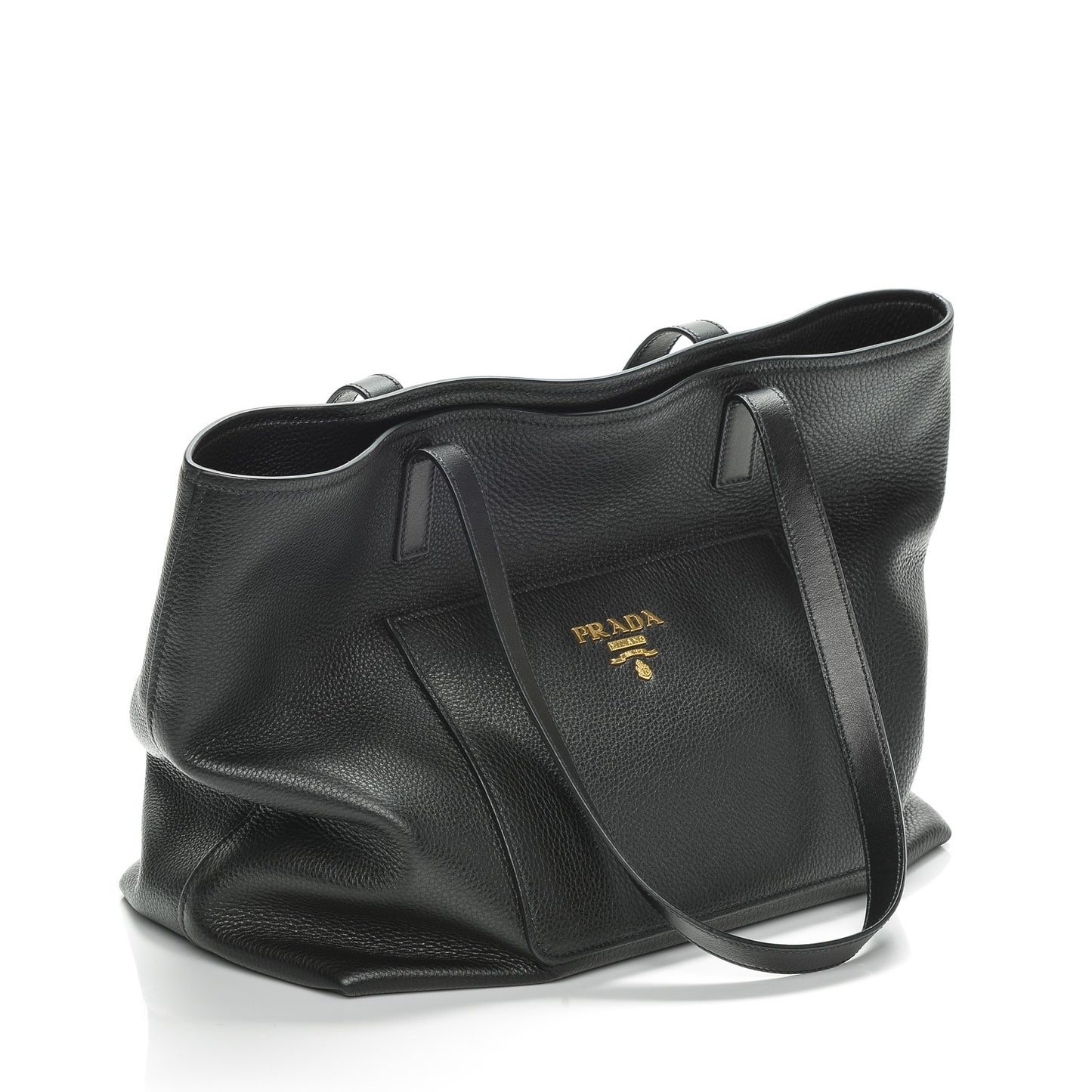 Vitello Daino Tote Nero Black