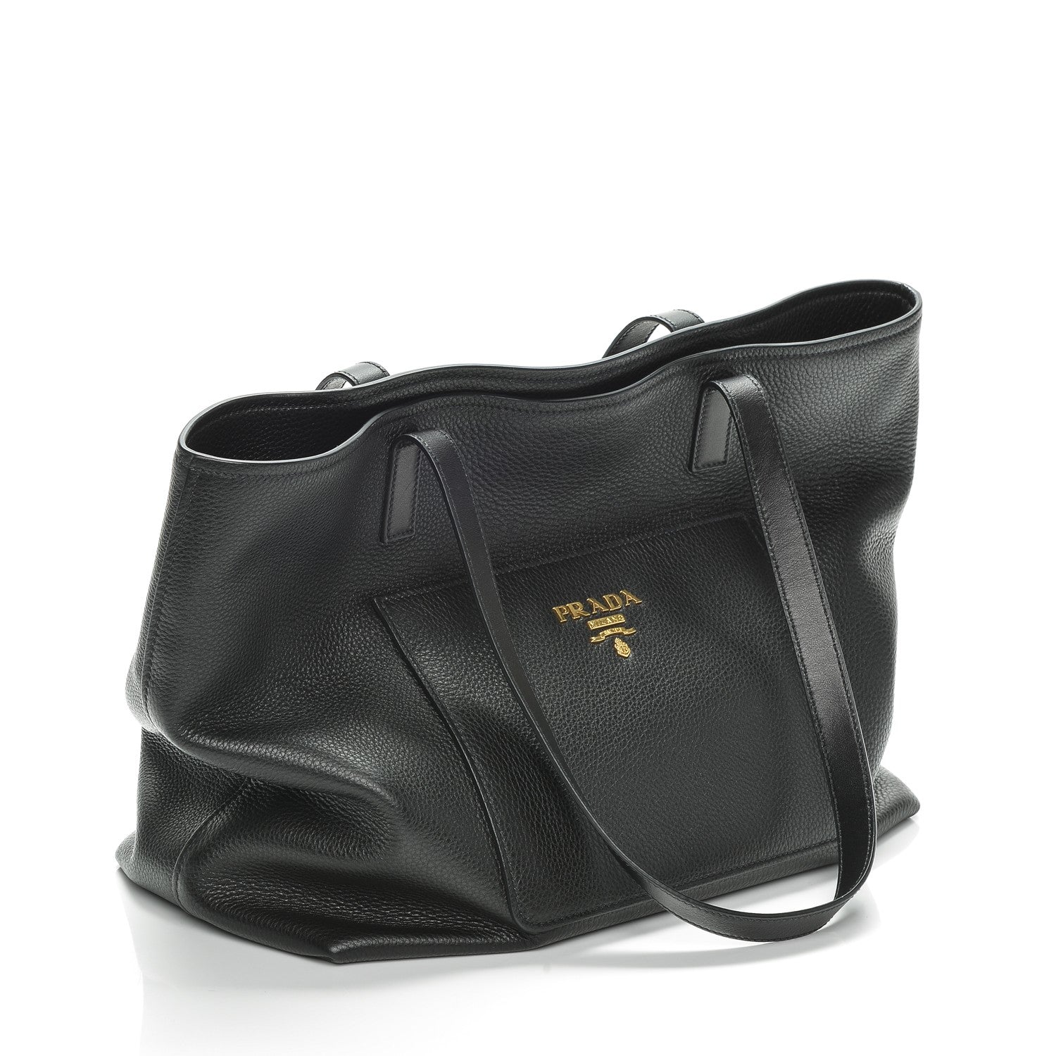 Prada Vitello Daino Tote Nero Black 8 of 8