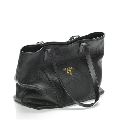 Prada Vitello Daino Tote Nero Black 8 of 8