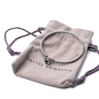 David Yurman Sterling Silver Blue Topaz 3mm Chatelaine Bracelet 6 of 6
