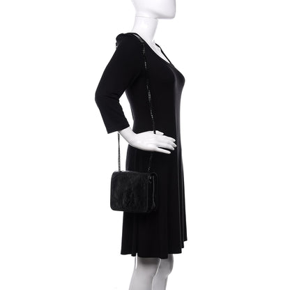 Saint Laurent Crinkled Calfskin Matelasse Monogram Niki Chain Wallet Black 2 of 9