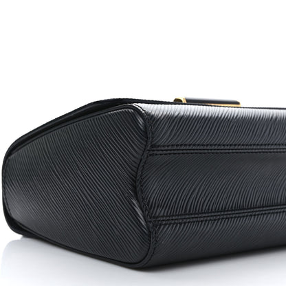 Louis Vuitton Epi Twist Shoulder Bag MM Matte Black Gold 8 of 10