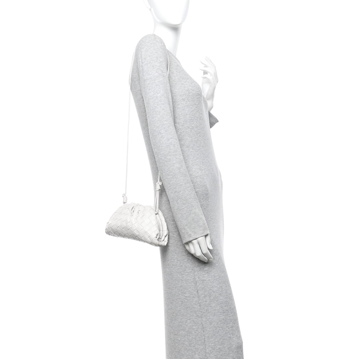 Nappa Intrecciato The Mini Pouch Chalk Chalk