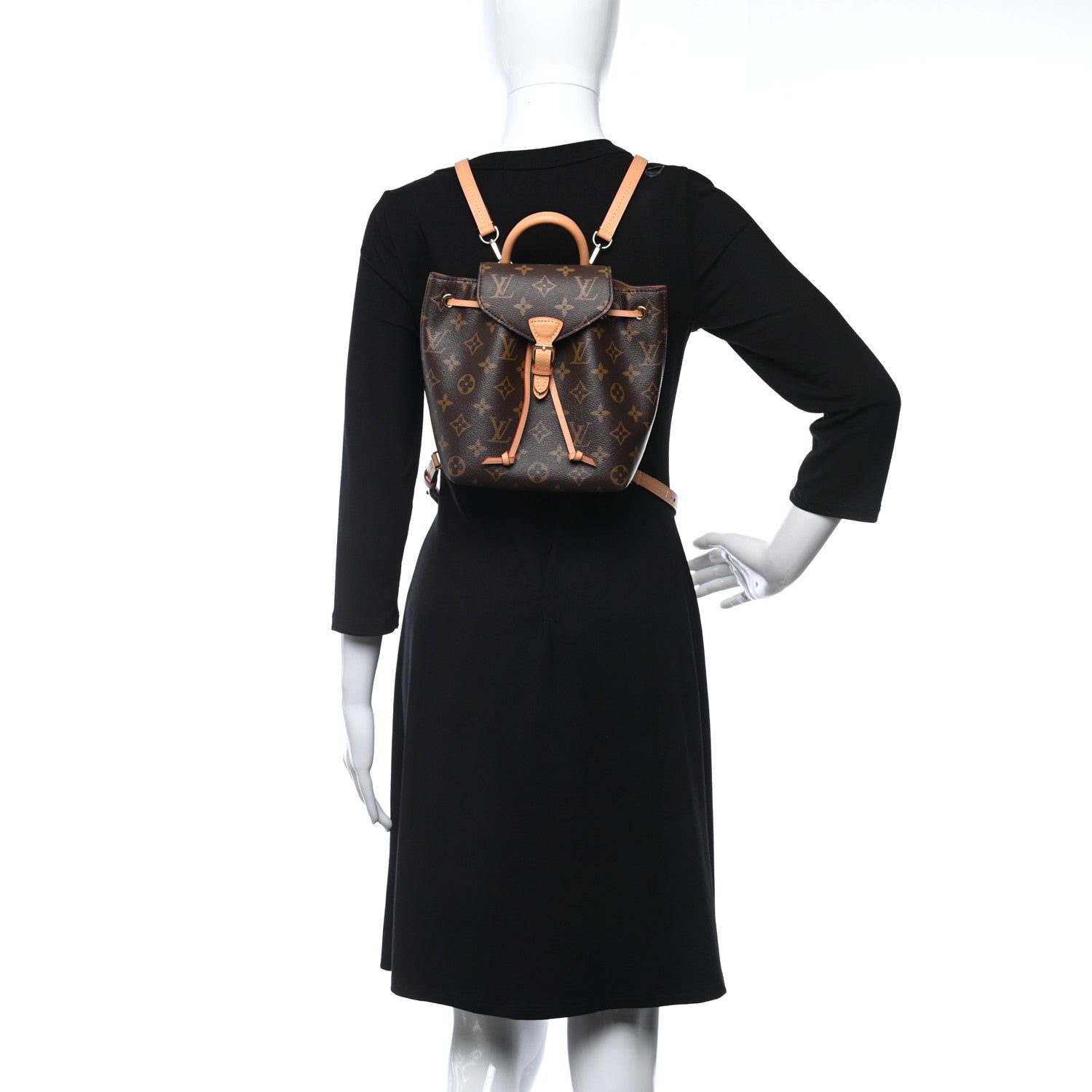 Louis Vuitton Monogram Montsouris BB Backpack Natural 2 of 8
