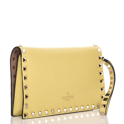 Valentino Garavani Nappa Small Rockstud Wristlet Clutch Light Yellow 3 of 7