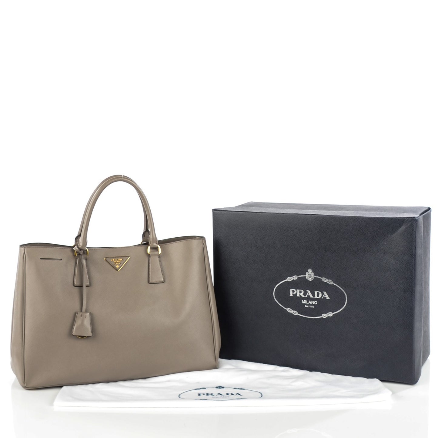 Saffiano Lux Large Tote Argilla