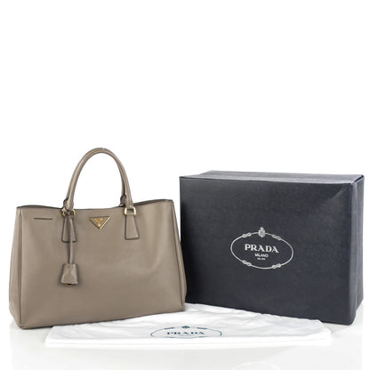 Prada Saffiano Lux Large Tote Argilla 8 of 13