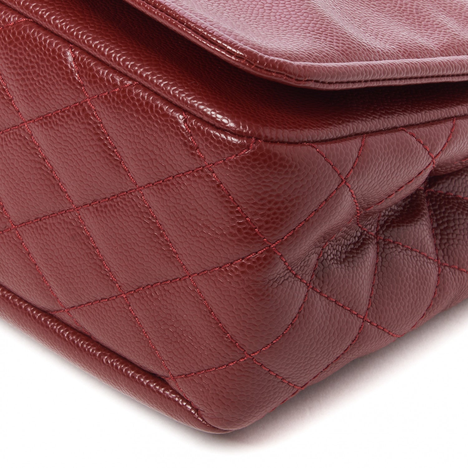 Chanel Caviar Large Timeless CC Flap Dark Red 5 of 10