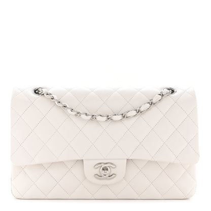 Chanel Caviar Quilted Medium Double Flap White 1 of 10