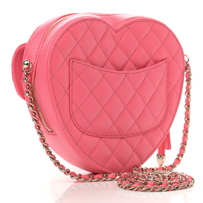Chanel Lambskin Quilted CC In Love Heart Bag Pink 3 of 12