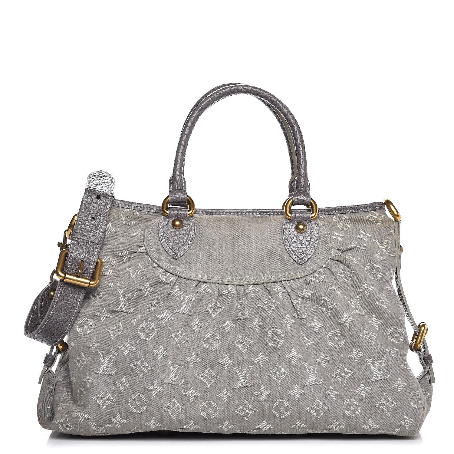 Louis Vuitton Denim Neo Cabby MM Grey 1 of 11