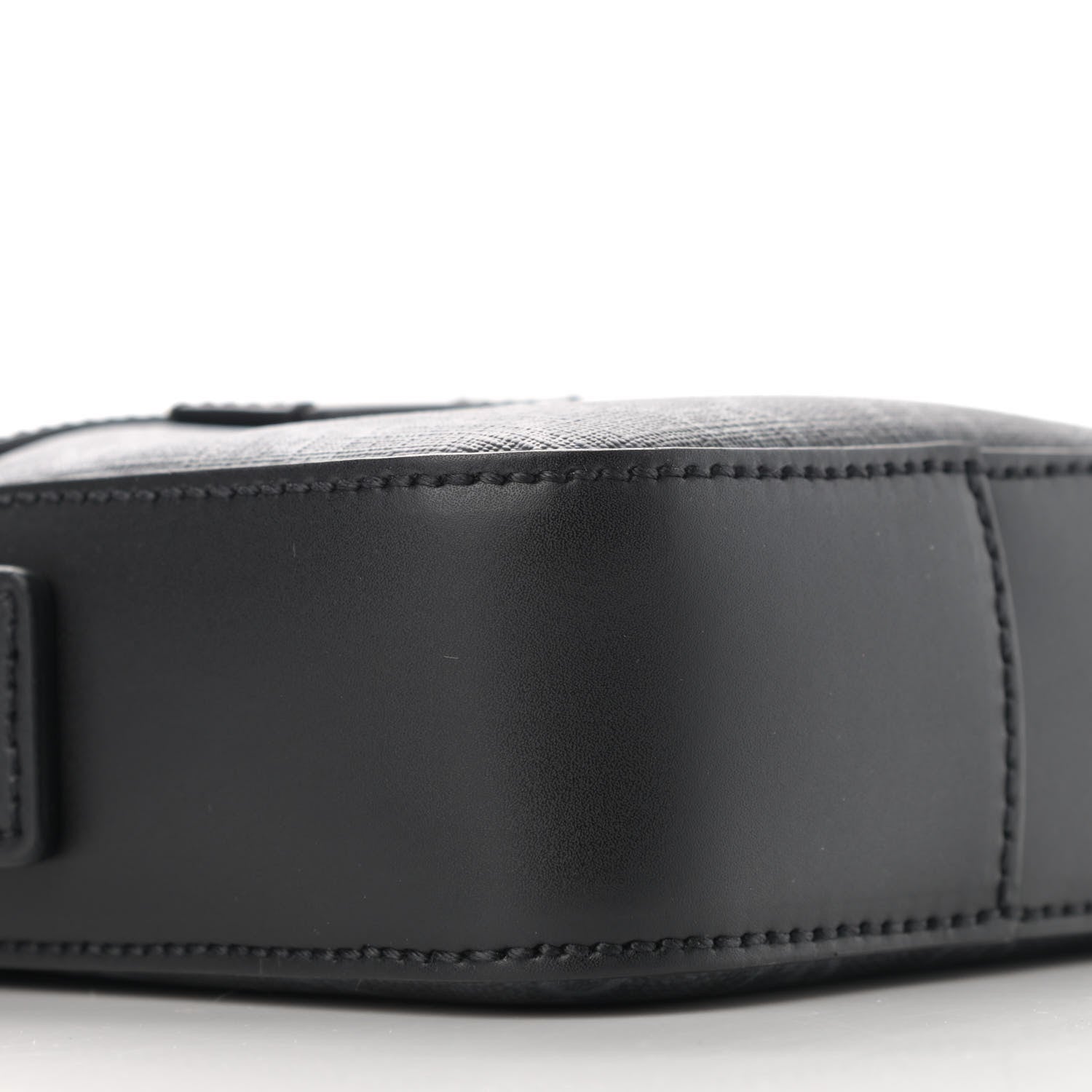 Gucci GG Supreme Monogram Appia Calfskin Web Small Camera Messenger Bag Black Grey 9 of 11